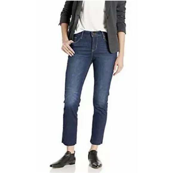 Levi's Women's Classic Mid Rise Skinny Ankle‎ Jeans, Dark Lapis Blue SZ 14 - Picture 1 of 10